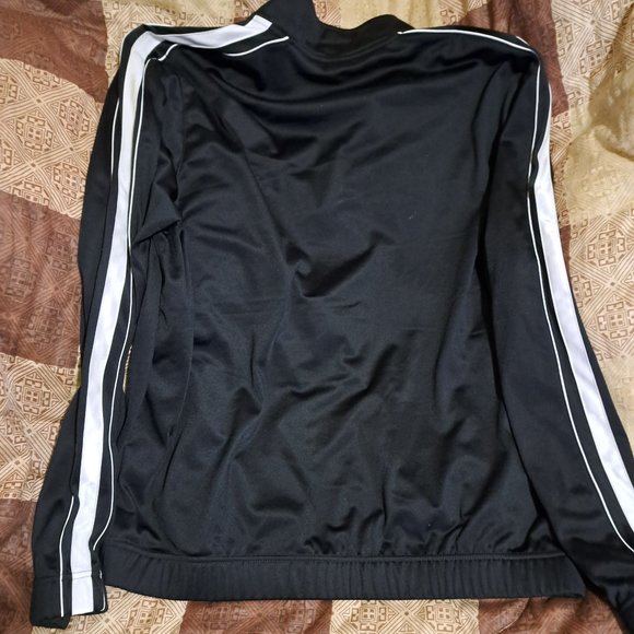 Nike Black  Tracksuit Jacket full zip Swoosh emblem Mens size large - Picture 3 of 3